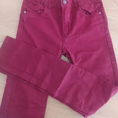 Jeans fille rouge 14 ans